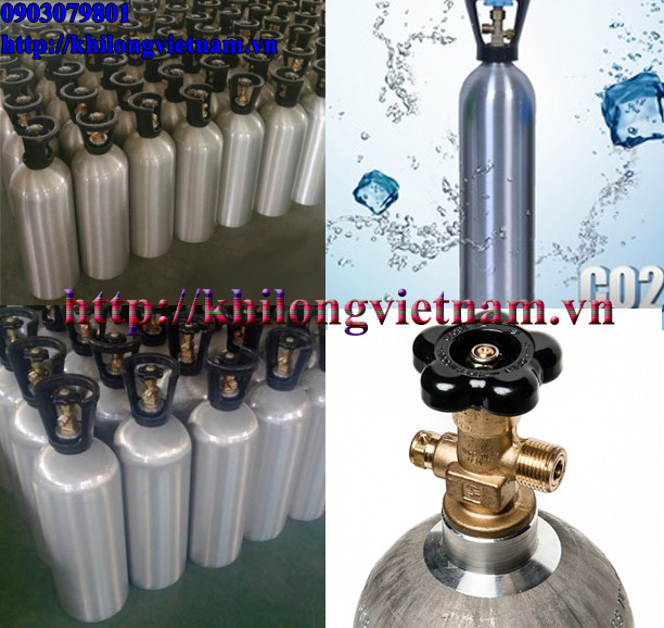 Binh CO2 nhom bơm bia Binh CO2 nhom bơm bia